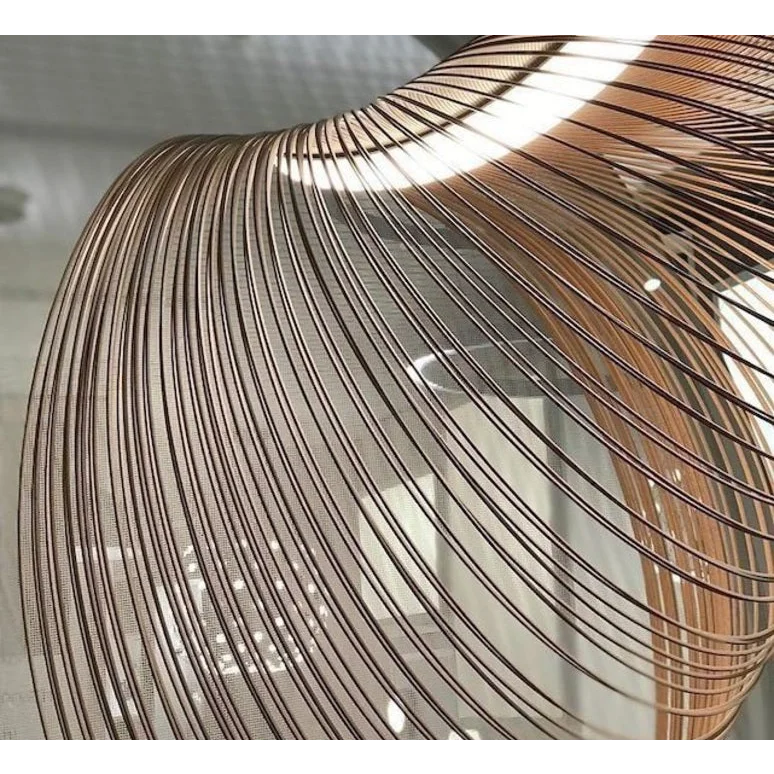 Laser-cut Plywood Pendant Light 40-80cm | Organic Wood Ribbon Hanging Lamp Scandinavian Dining & Living Casalolalights