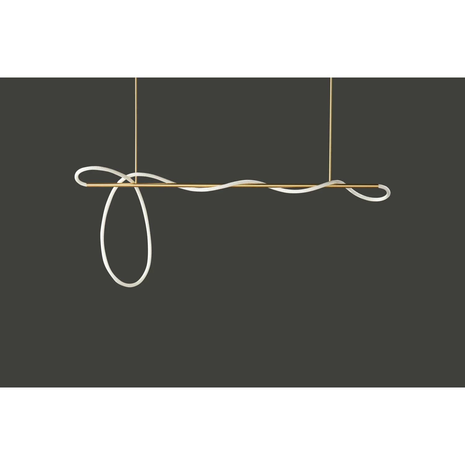 Luke Linear Ceiling Lamp | Silicone Flexible Led Pendant Light | Modern Dining Room Casalolalights Luxury Lamps