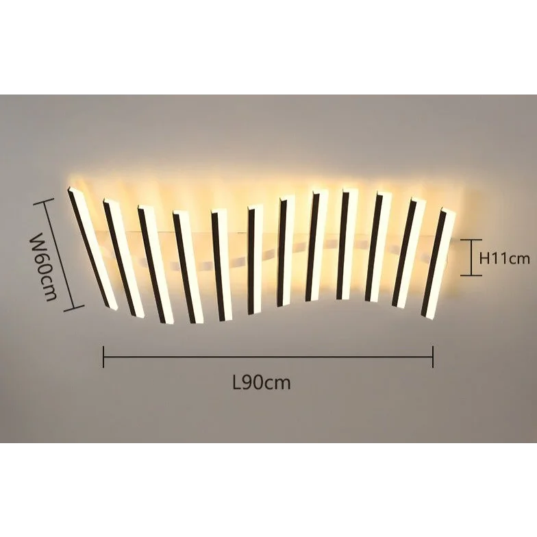 Led Bar Flush Mount 60-110cm | Modern Dimmable Linear Ceiling Light with Remote Kitchen & Low Ceilings Casalolalights