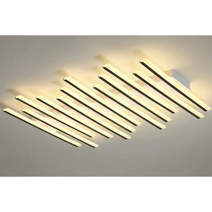 Led Bar Flush Mount 60-110cm | Modern Dimmable Linear Ceiling Light with Remote Kitchen & Low Ceilings Casalolalights