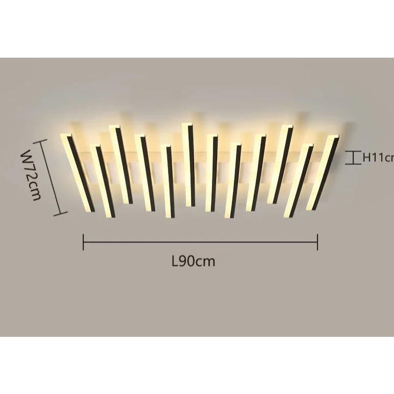 Led Bar Flush Mount 60-110cm | Modern Dimmable Linear Ceiling Light with Remote Kitchen & Low Ceilings Casalolalights