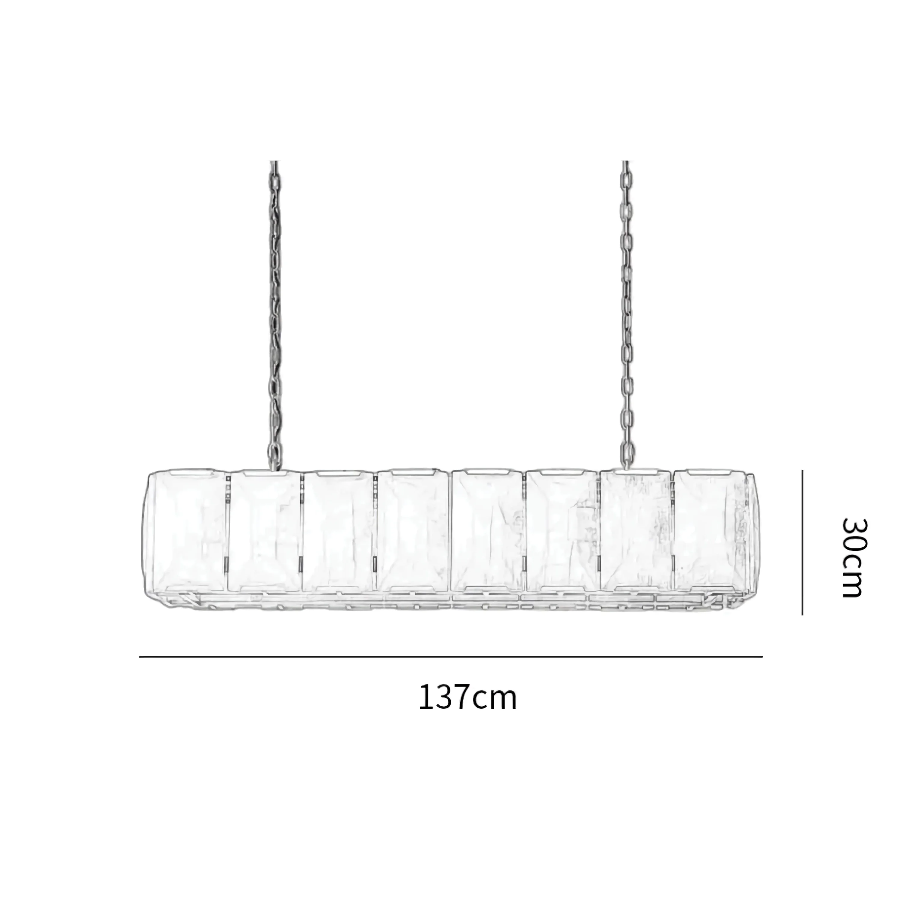 Rectangular Alabaster Linear Chandelier | Brass Pendant Lighting for Dining Table or Kitchen Island