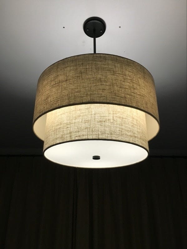 Pendant Lights Linen Black White Lampshade - Lamps