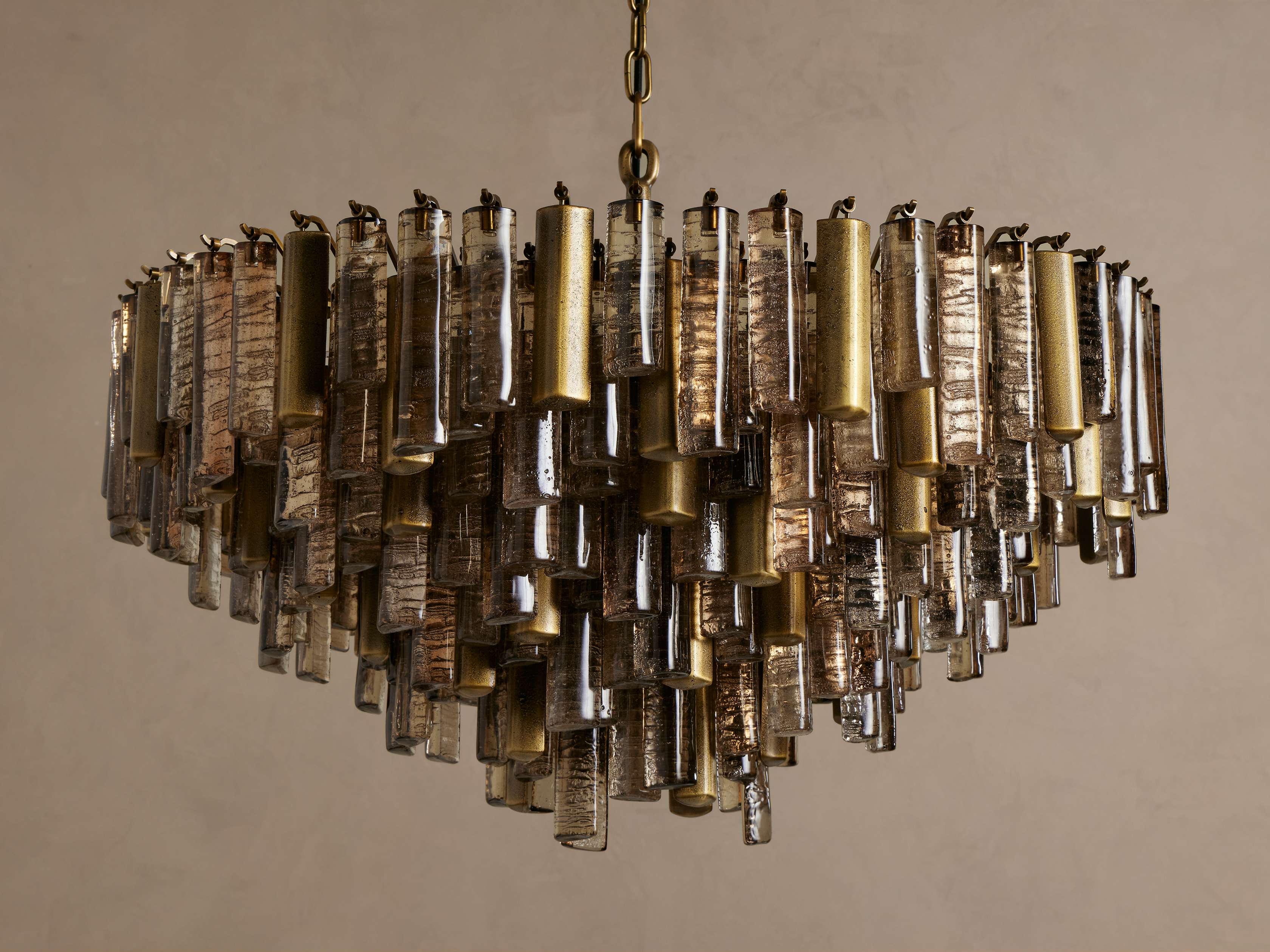 13 Light Cast Glass and Brass Chandelier Clear or Bronze Art Dining Room Statement Ceiling Casalolalights Luxury Lamps