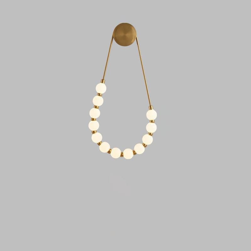 Necklace Wall Lamp | Modern Chain Lighting | Parisian Chic Light Fixture for Homes Restaurants - Sconces