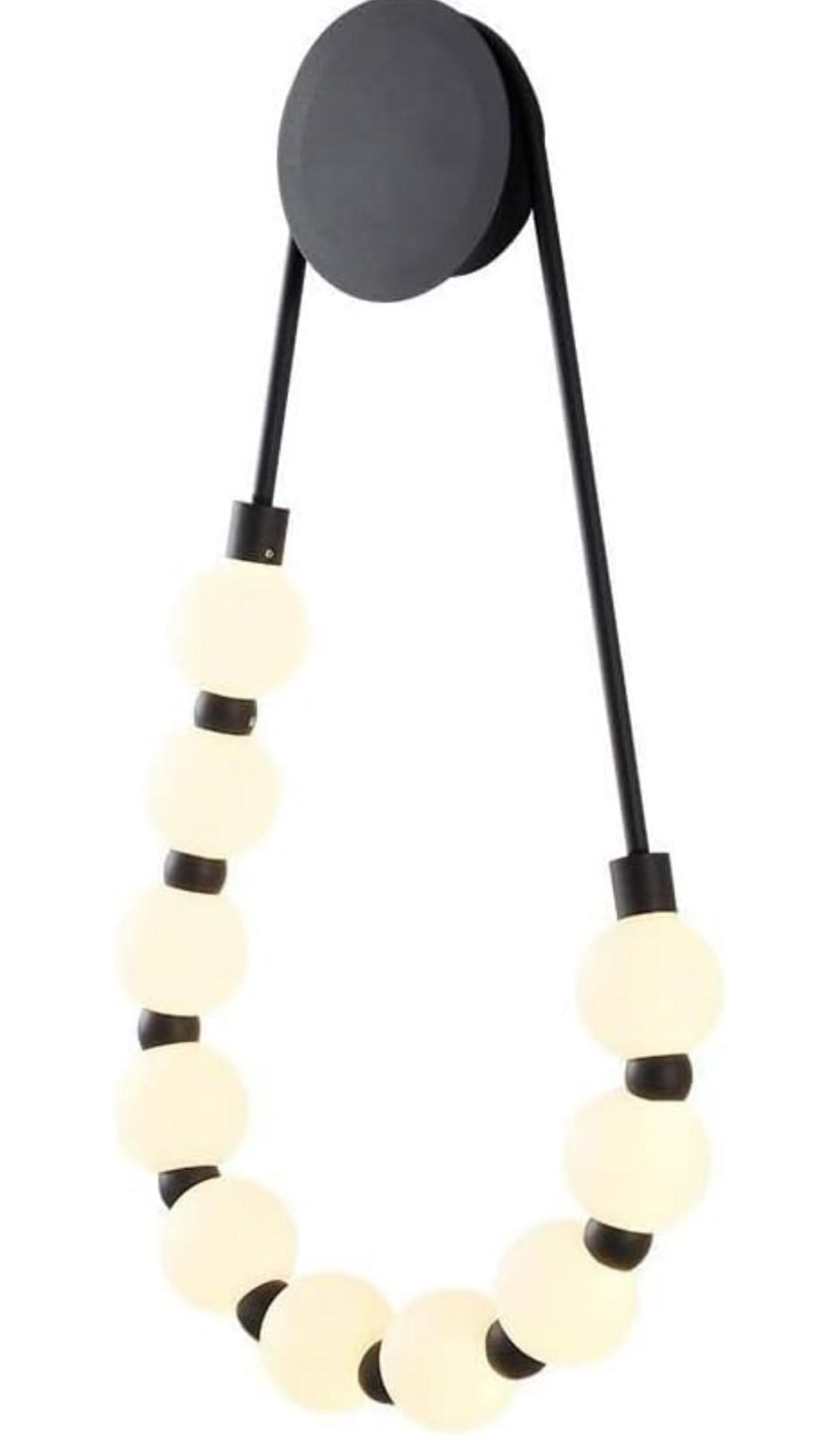 Necklace Wall Lamp | Modern Chain Lighting | Parisian Chic Light Fixture for Homes Restaurants - Sconces