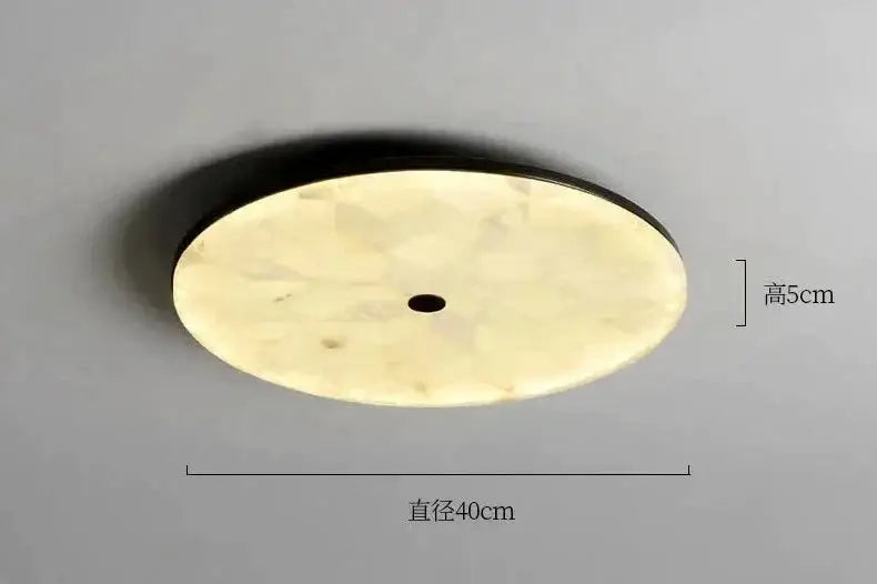 Luminous Marble Ceiling Light for Contemporary Living Room Bedroom - Flush Mounts