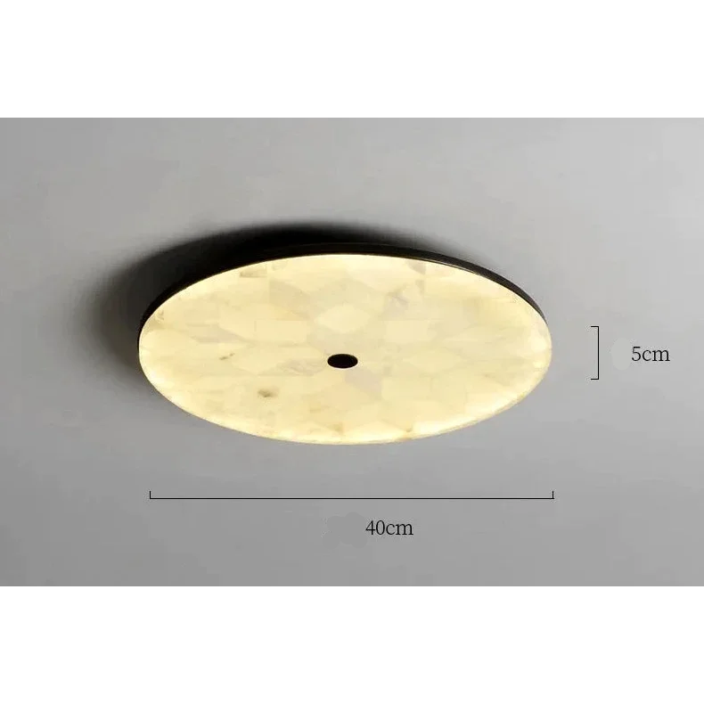 Luminous Marble Ceiling Light for Contemporary Living Room Bedroom