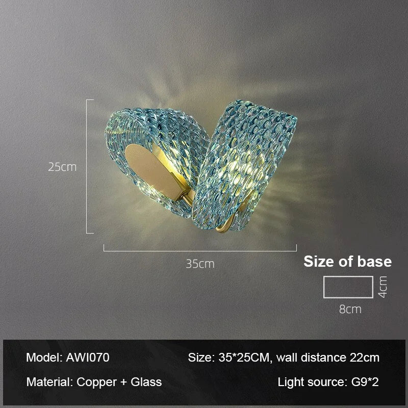 Blue Ribbon Crystal Wall Sconces | Luxury Lamps for Living Room Dining Hotel Casalolalights Luxury Lamps for Interior