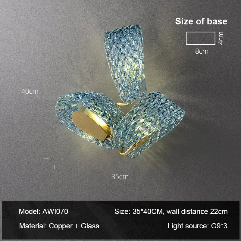 Blue Ribbon Crystal Wall Sconces | Luxury Lamps for Living Room Dining Hotel Casalolalights Luxury Lamps for Interior