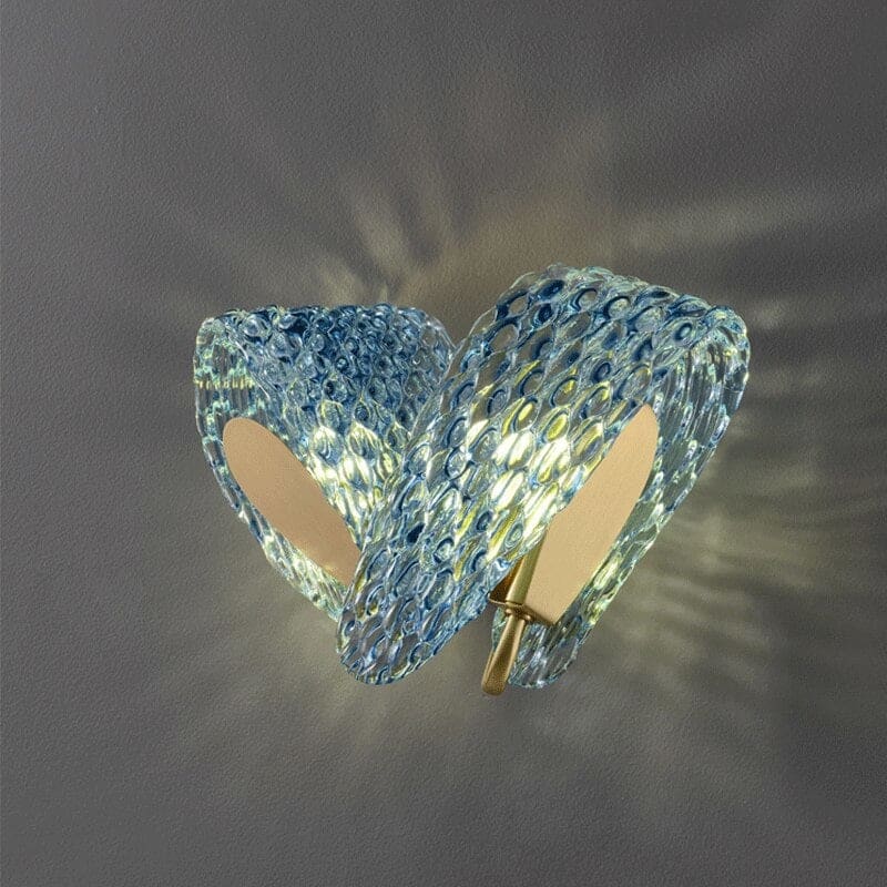 Blue Ribbon Crystal Wall Sconces | Luxury Lamps for Living Room Dining Hotel