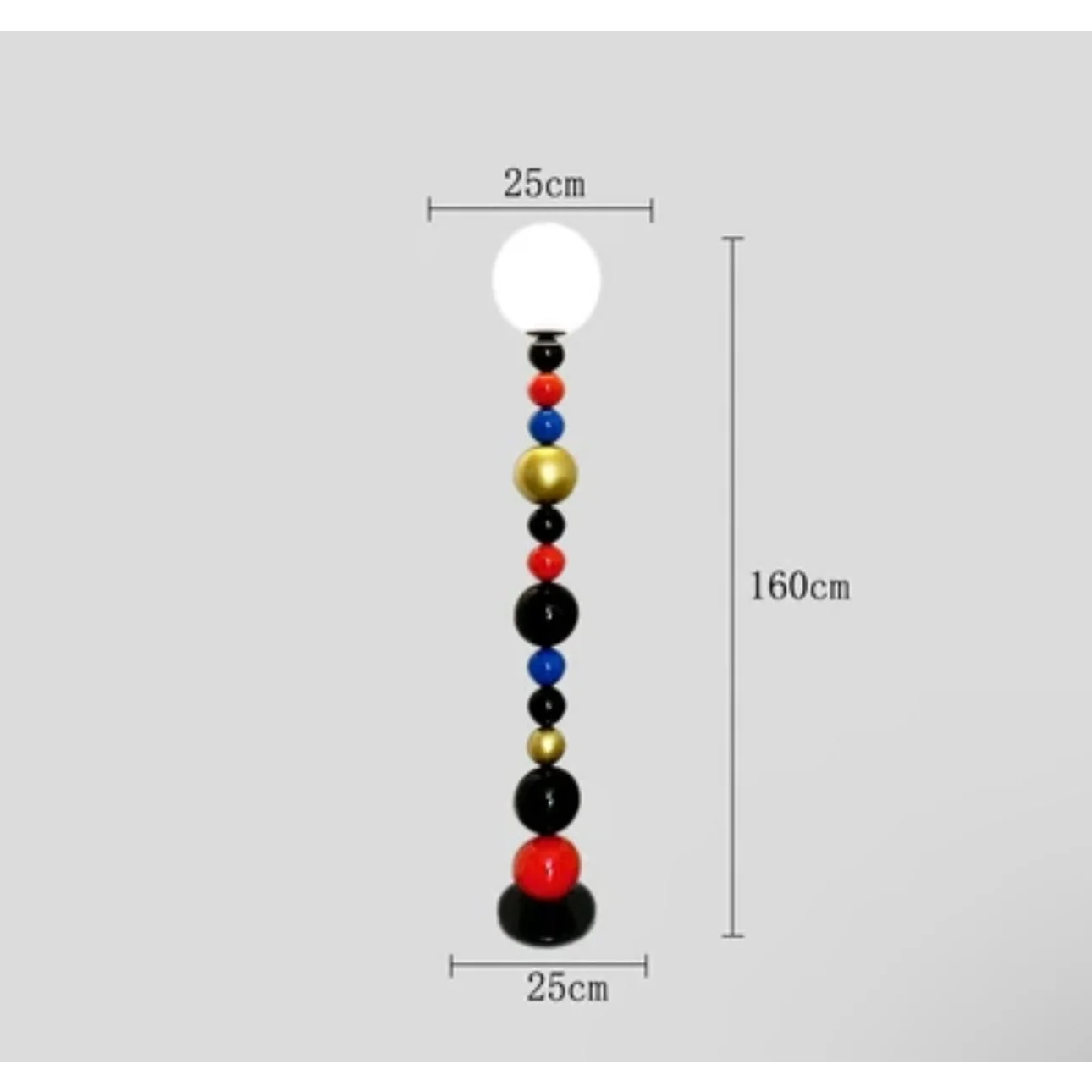 Macaron spheres floor lamp full view