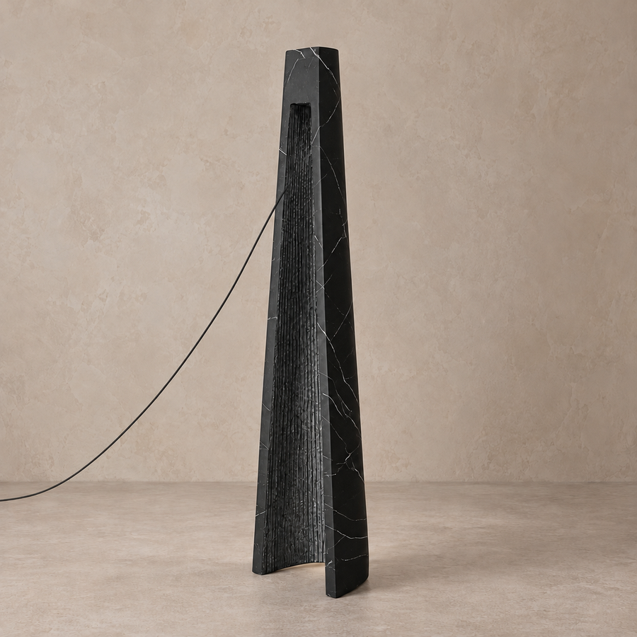 Maestà Marble-Look Floor Lamp