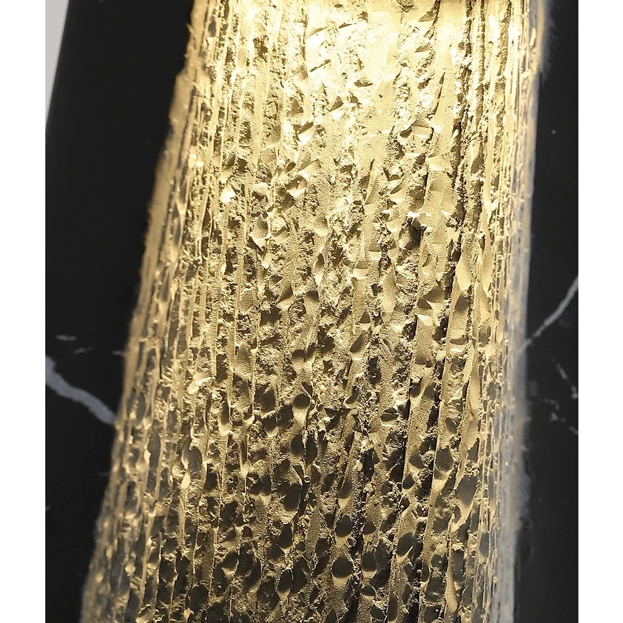 Black Marble-look Column Floor Lamp | Slim 32cm Profile 165cm Tall Integrated Led Minimalist Casalola Lights Luxury
