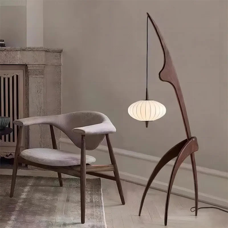 Wood Floor Lamp | Handcrafted | Modern Design | Mantis for Living Room Bedroom Casalolalights Luxury Lamps for Interior