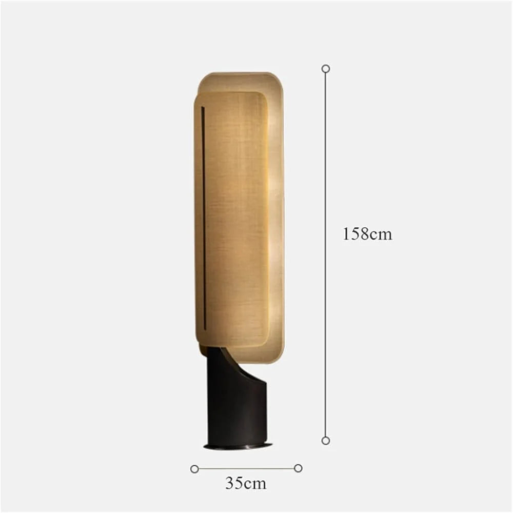 Resin Floor Lamp Natural Linen Shade | Slim Bedside Light 158cm Tall Soft 2700k Glow Japandi Casalola Lights Luxury
