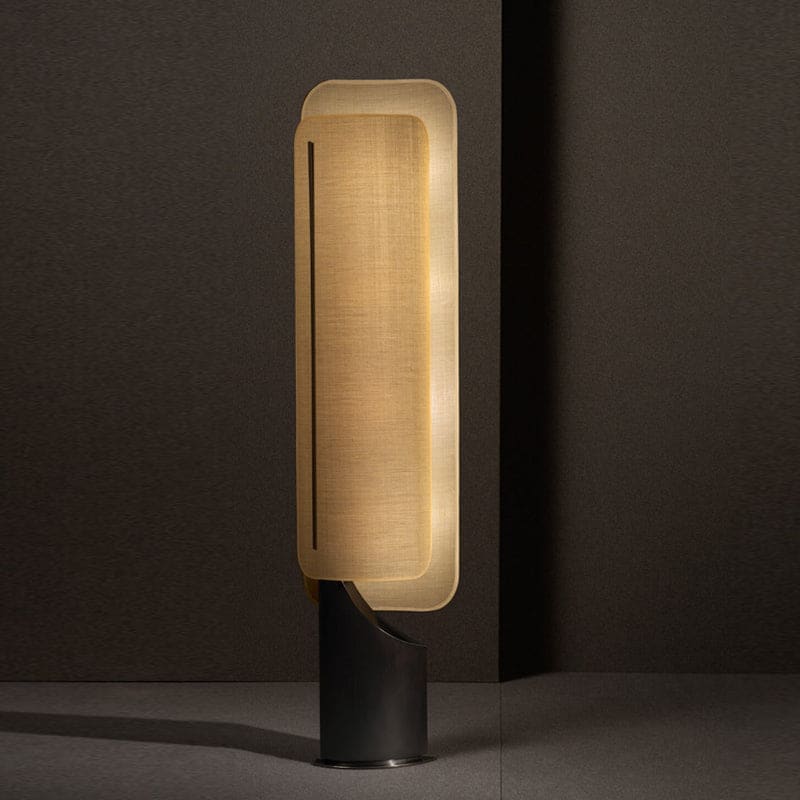 Unique Floor Lamps for Bedroom Living Room | Artisan | Linen and Resin Finish