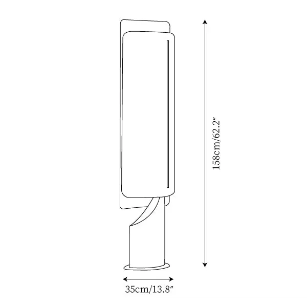 Unique Floor Lamps for Bedroom Living Room | Artisan | Linen and Resin Finish