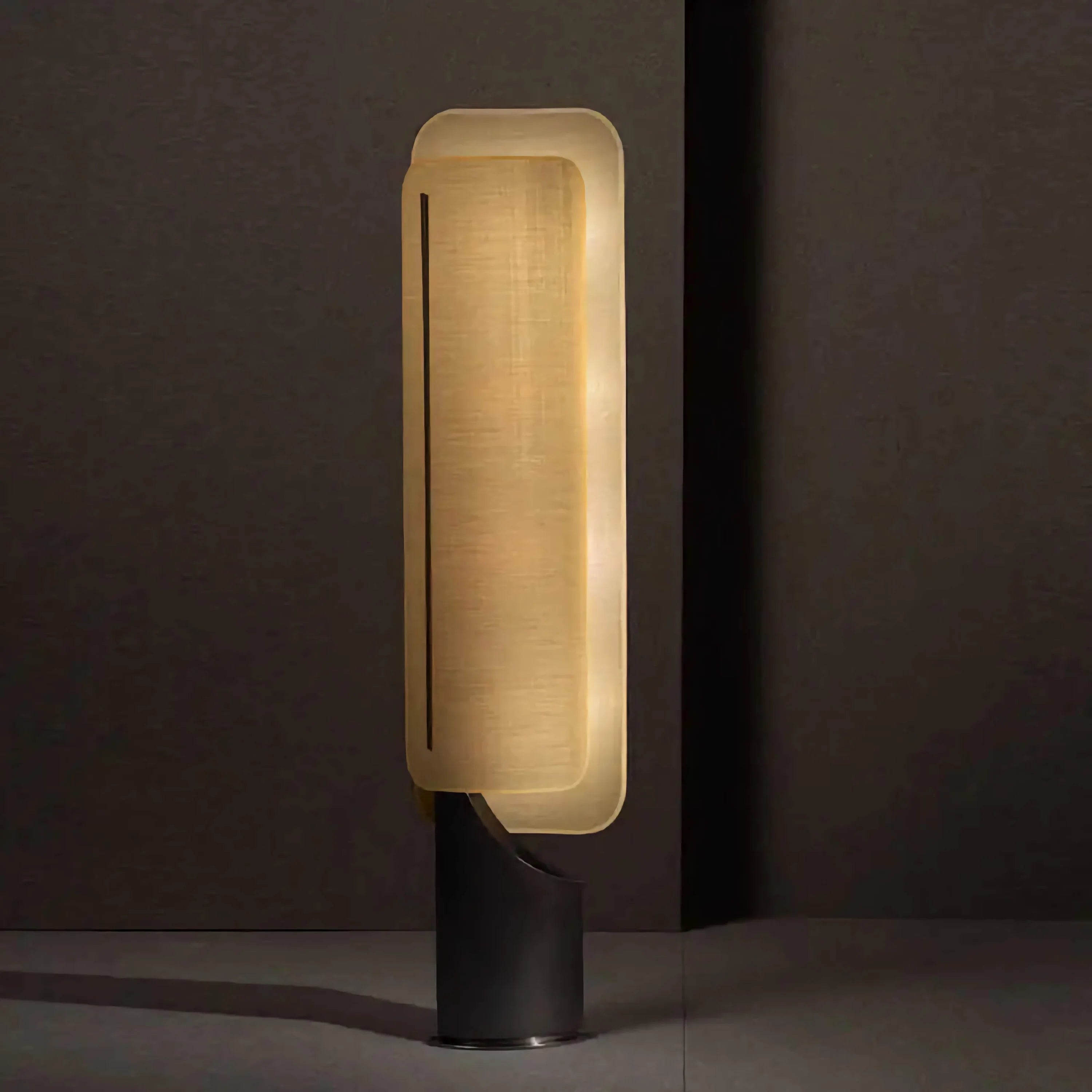 Unique Floor Lamps for Bedroom Living Room | Artisan | Linen and Resin Finish