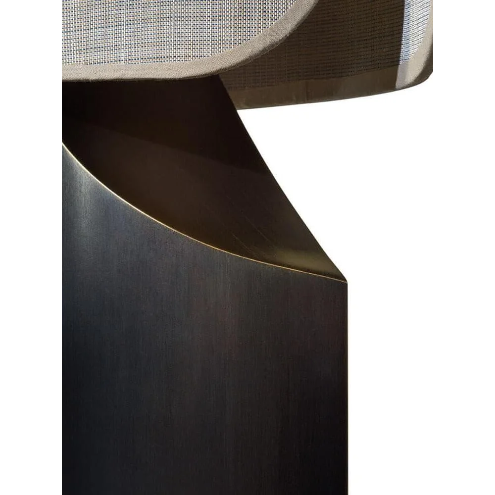 Maraki Linen Table Lamp Japandi Bedside Lighting Natural Material