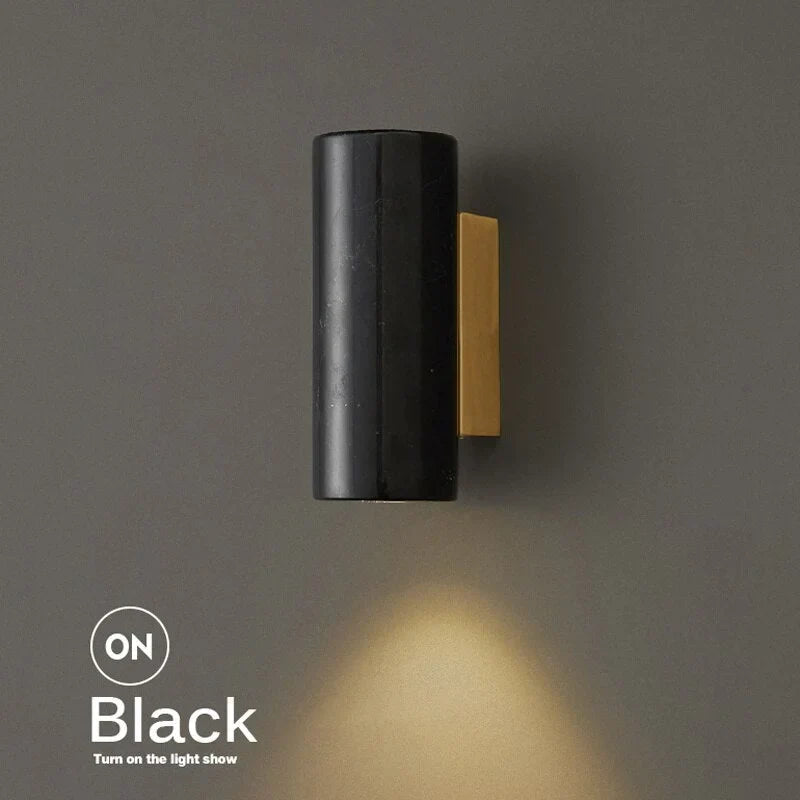 Small Genuine Marble Block Wall Sconce | Low Profile Bedside Reading Light 6 Colors/shapes 2700k Casalola Lights Luxury