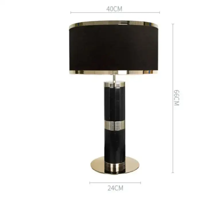 Marble & Brass Table Lamp | Timeless Designer Accent - Sparta - Lamps