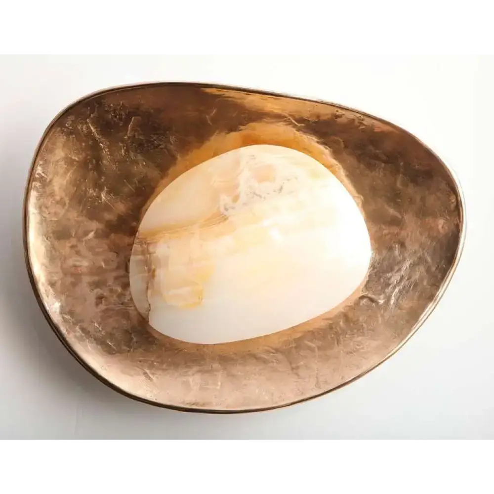 Handcrafted Copper & Marble Wall Sconce – Luxury Artistic Light for High-end Interiors - Sconces