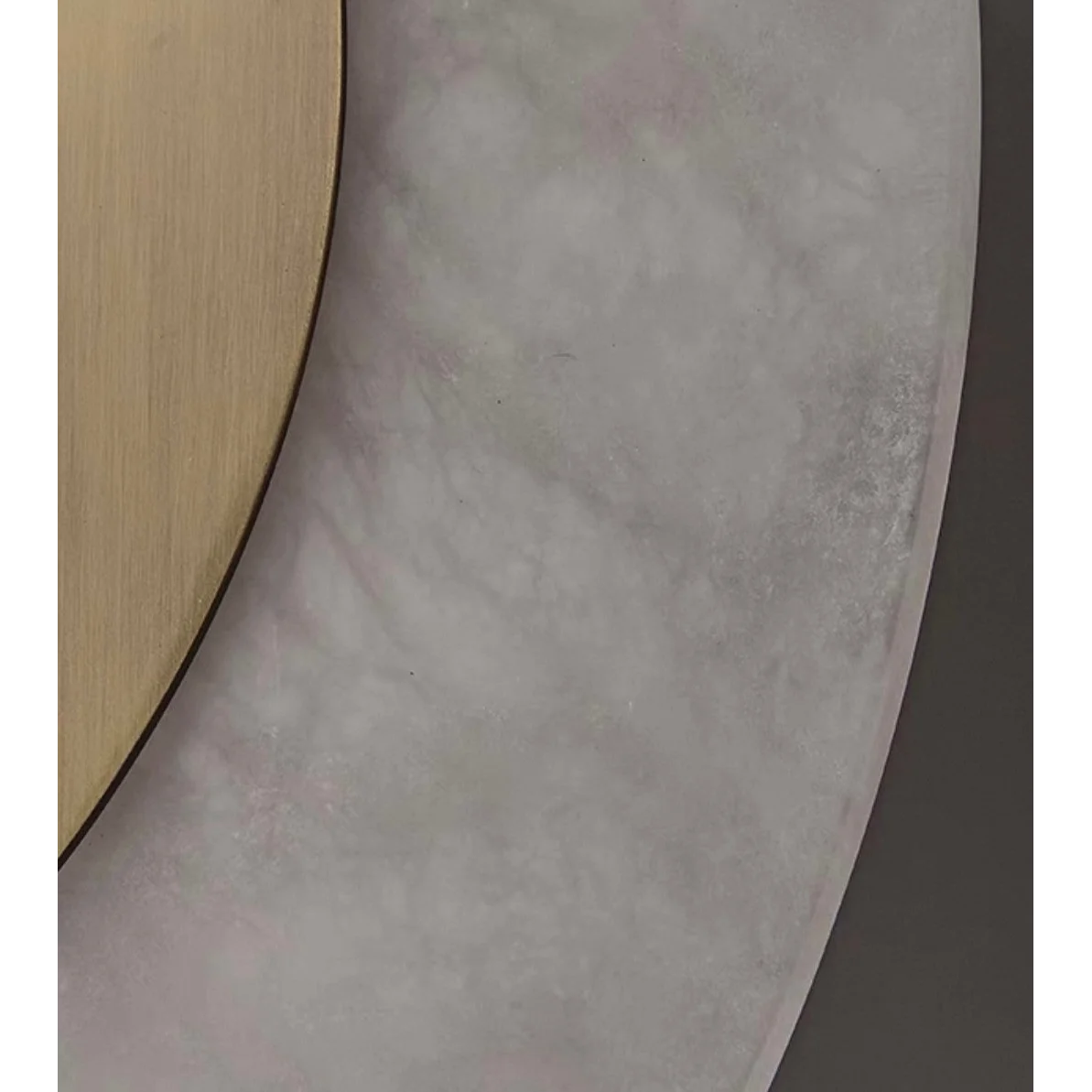 Calacatta Marble Leaf Sconce | Brushed Brass Wall Light