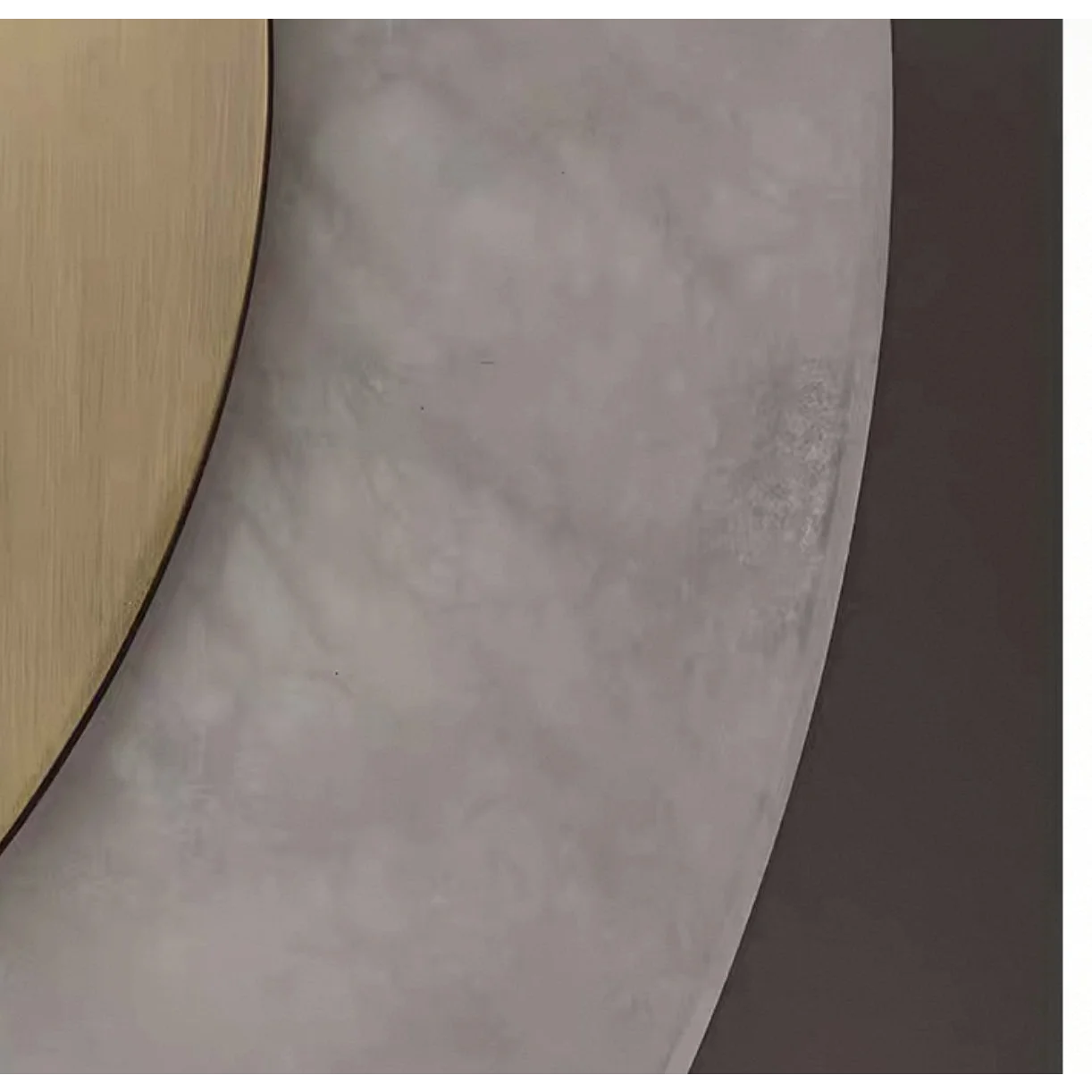 Calacatta Marble Leaf Sconce | Brushed Brass Wall Light