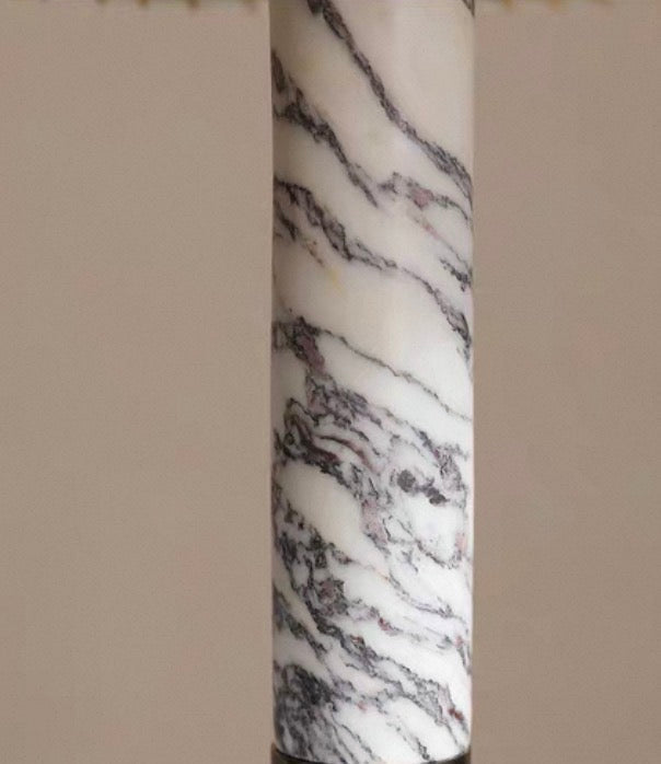 Designer Marble and Parchment Table Lamp | Minimalist Statement Lighting in Two Heights Casalolalights Luxury Lamps