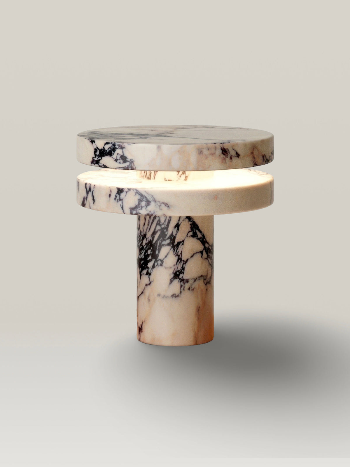 Marble Table Lamp for Living Room and Console | Small Solid Stone Sculptural Modern Minimalist Casalola Lights Luxury