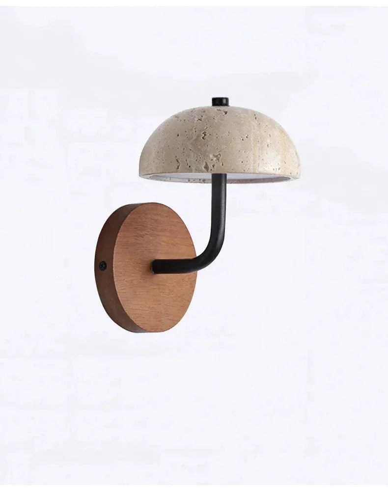 Marble Wall Lamp Natural Material Wabi-sabi Light Fixtures for Bedside Living Room Corridor - Sconces