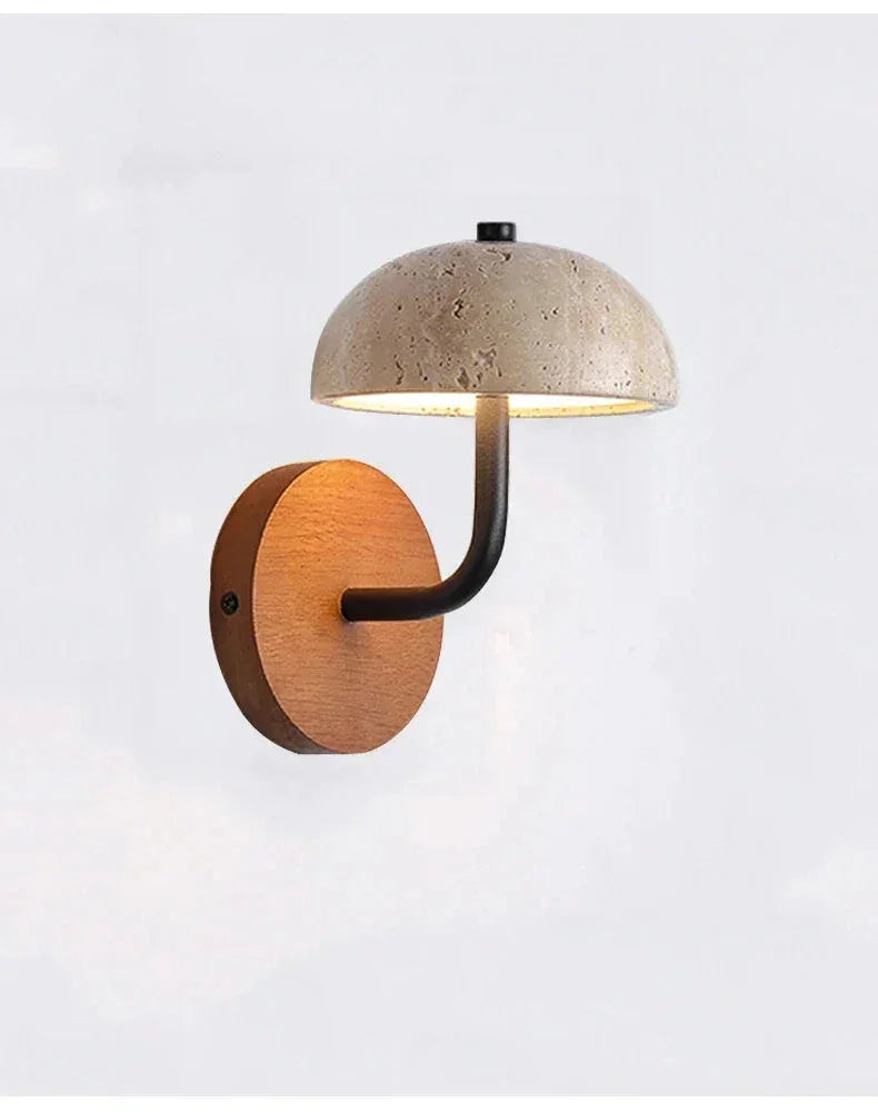 Marble Wall Lamp Natural Material Wabi-sabi Light Fixtures for Bedside Living Room Corridor - Sconces
