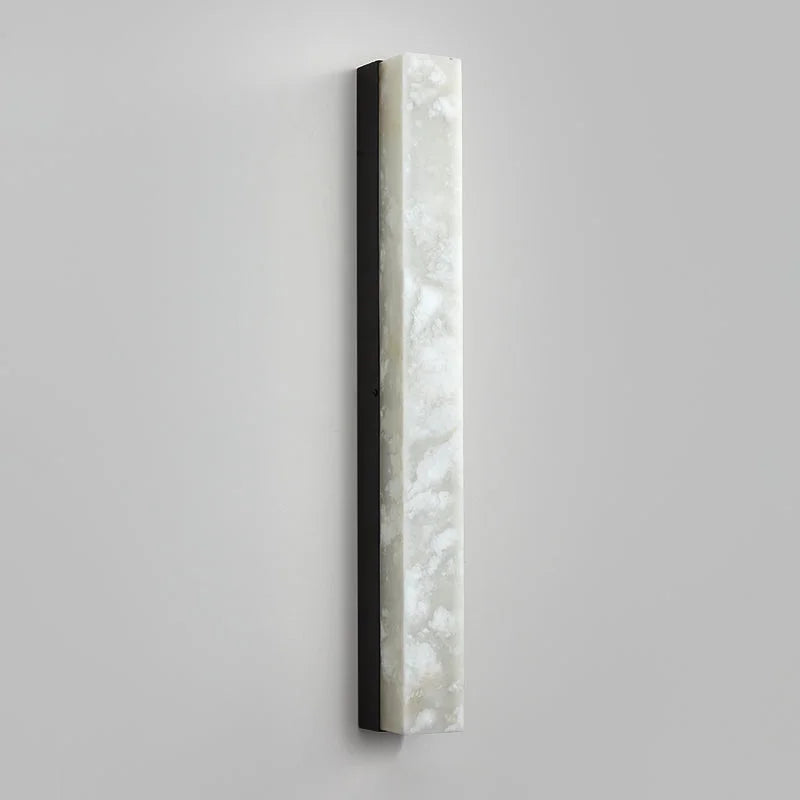 Marble Wall Sconce 60-80cm | Slim Stone & Copper Bar Light Up-down Led Hallway Stairwell Bedside Casalolalights Luxury