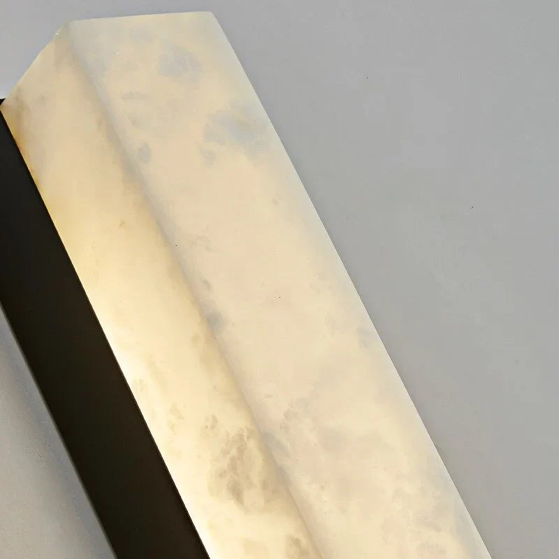 Marble Wall Sconce 60-80cm | Slim Stone & Copper Bar Light Up-down Led Hallway Stairwell Bedside Casalolalights Luxury