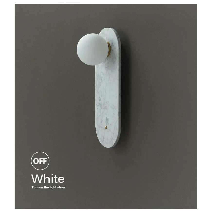Marble Wall Sconce 32cm | Natural Stone Up-down Light Green or White Bedroom Hallway & Staircase Casalola Lights Luxury