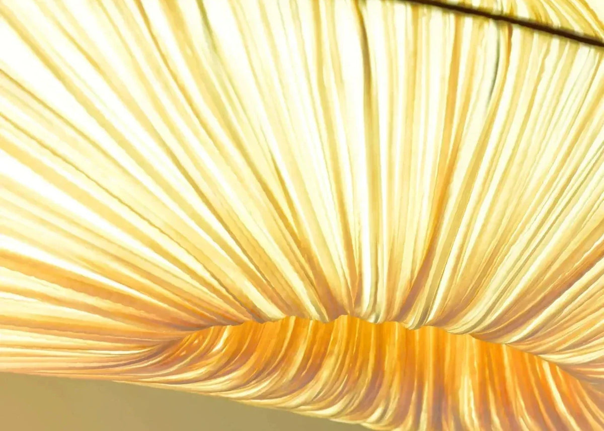 Fabric Linear Chandelier Marine Cloth | Four Lengths Soft Glare Free Light Hand Worked Casalola Lights Luxury Lamps