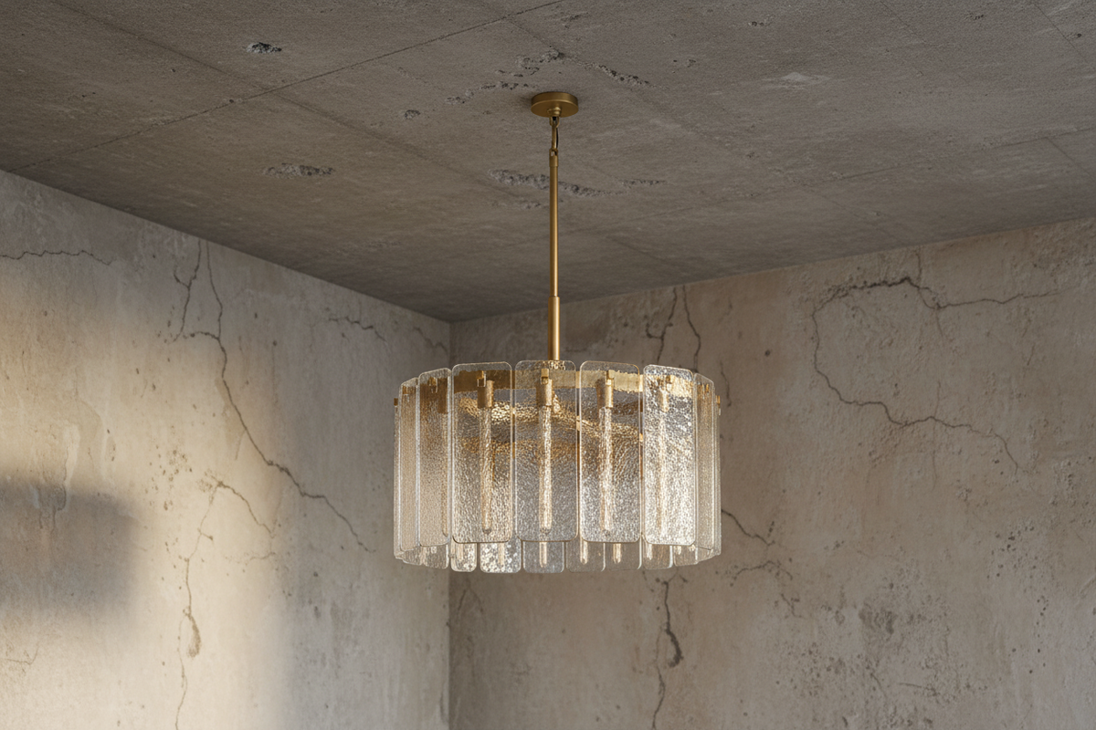Cast Glass Ring Chandelier for Dining Room | 92cm 122cm 152cm Solid Copper Contemporary Casalolalights Luxury Lamps