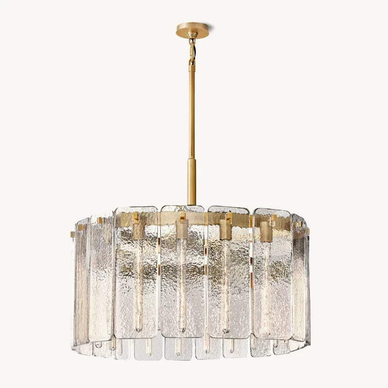 Cast Glass Ring Chandelier for Dining Room | 92cm 122cm 152cm Solid Copper Contemporary Casalolalights Luxury Lamps