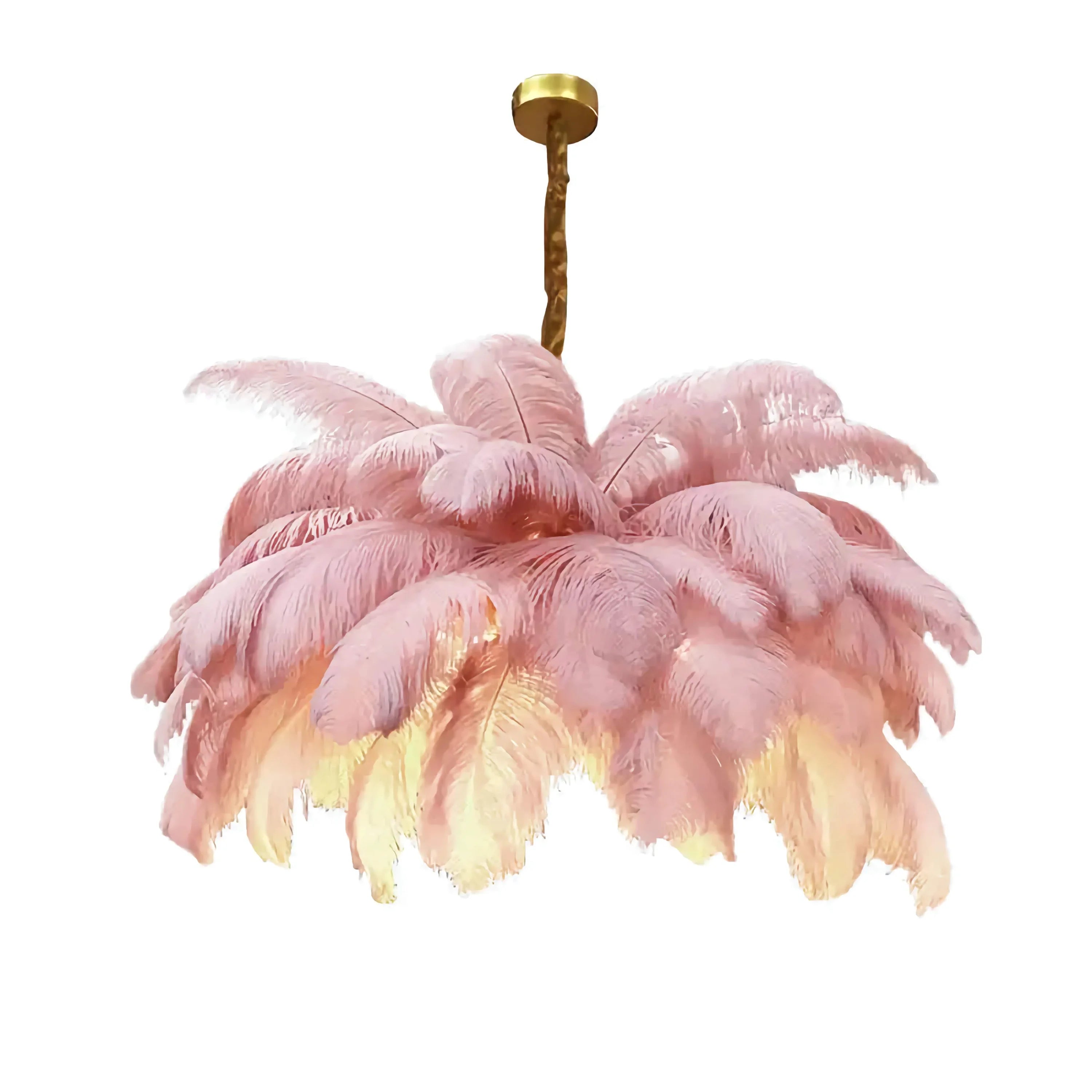 Feather Chandelier Semi-flush Hollywood Regency Decor for Luxury Living Room Bedroom Casalolalights Luxury Lamps