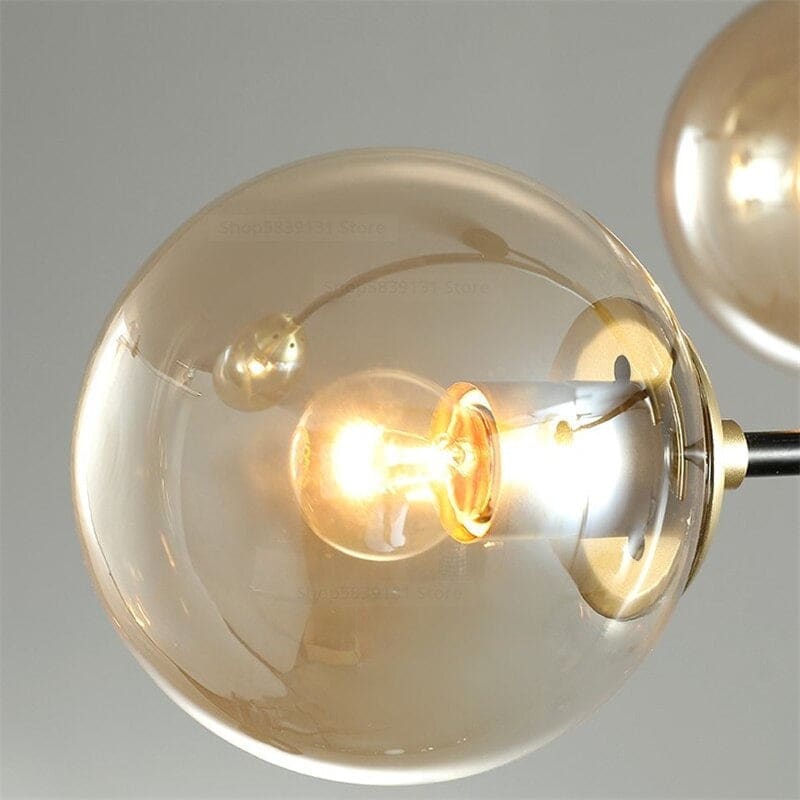 Modern Luxe Chandelier | 4/6/8 Lights Glass Ceiling Lamps for Living Room Dining | Casalola - Semi-flush Mounts
