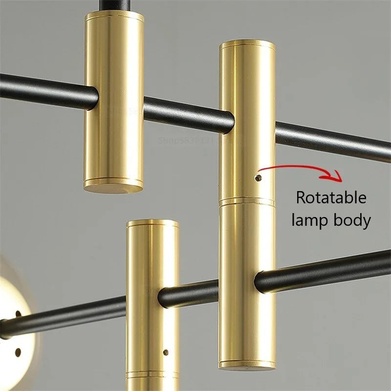 Modern Luxe Chandelier | 4/6/8 Lights Glass Ceiling Lamps for Living Room Dining | Casalola