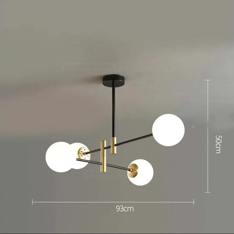 Modern Luxe Chandelier | 4/6/8 Lights Glass Ceiling Lamps for Living Room Dining | Casalola Casalolalights Luxury Lamps