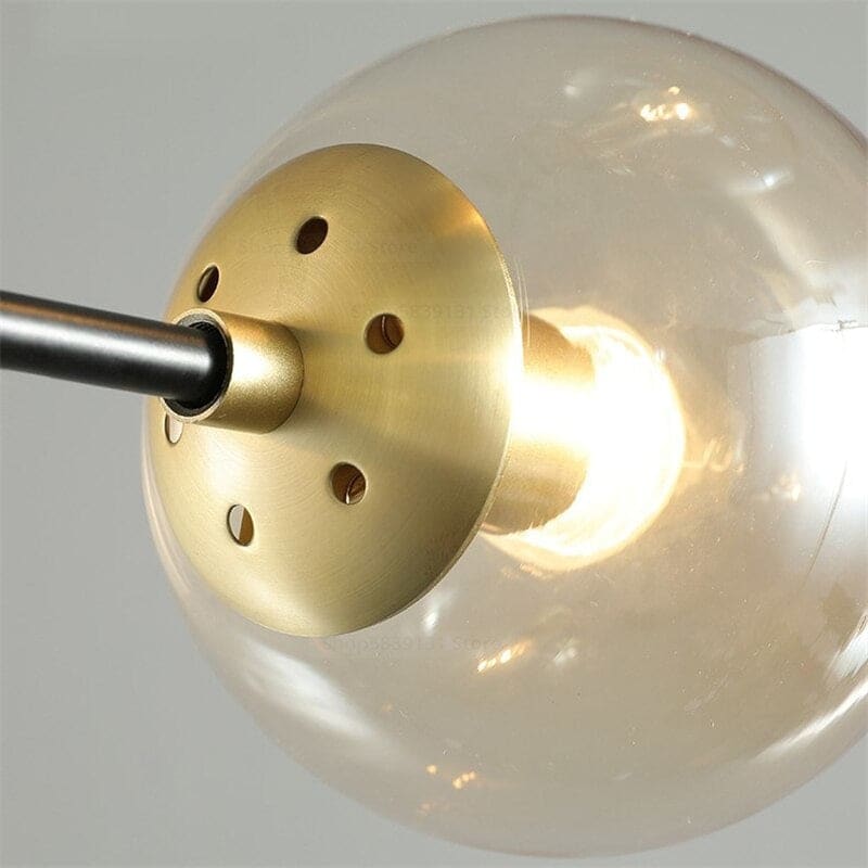 Modern Luxe Chandelier | 4/6/8 Lights Glass Ceiling Lamps for Living Room Dining | Casalola - Semi-flush Mounts
