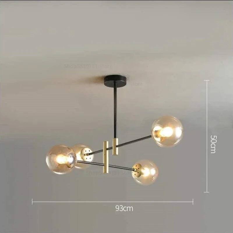 Modern Luxe Chandelier | 4/6/8 Lights Glass Ceiling Lamps for Living Room Dining | Casalola Casalolalights Luxury Lamps