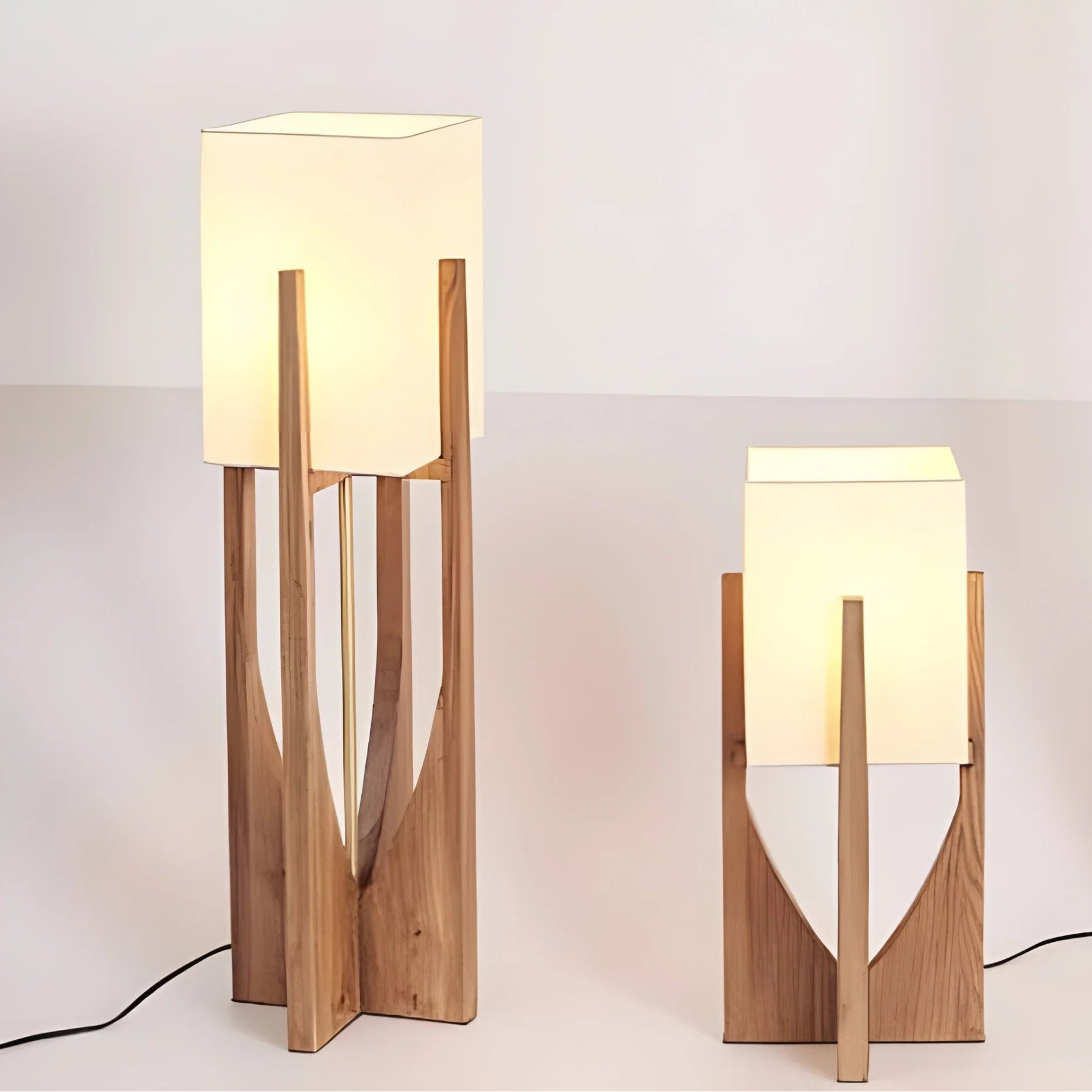Mid Century Table Lamp | Japanese Light | Rustic | Wood Floor | Casalola Casalolalights Luxury Lamps for Interior