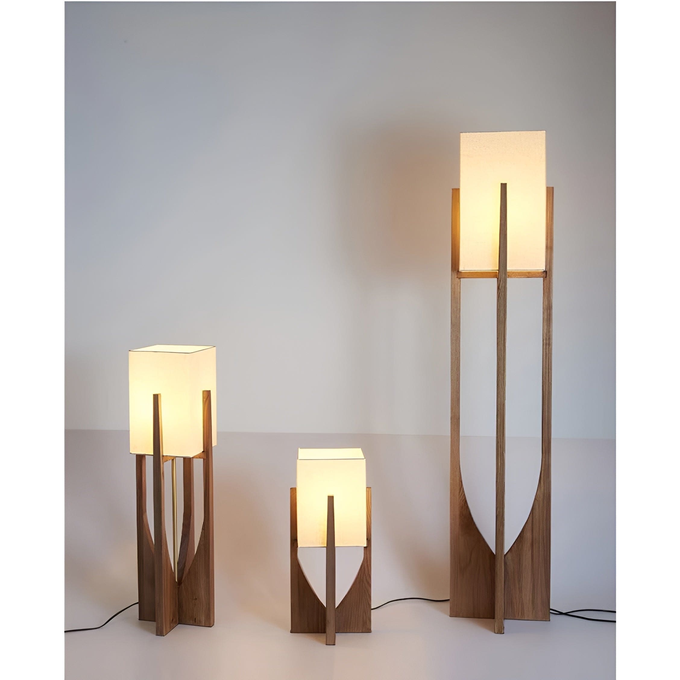 Mid Century Table Lamp | Japanese Light | Rustic | Wood Floor | Casalola - Lamps