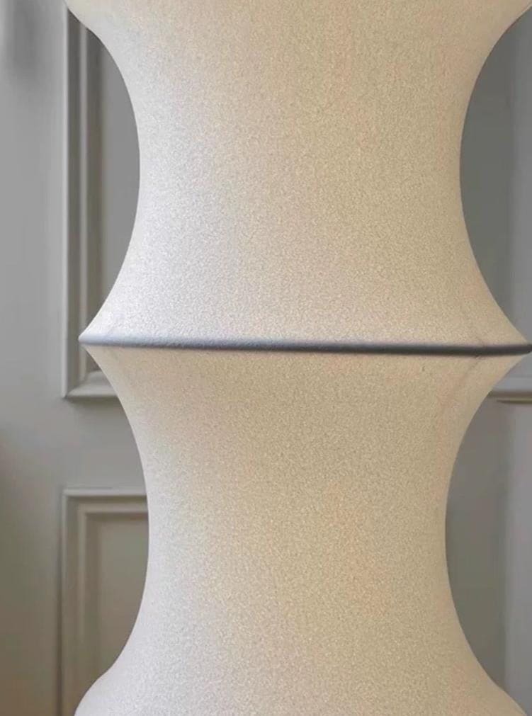 Modern Minimalism Floor Lamp in Fabric and Iron for Living Room or Bedroom - Lamps