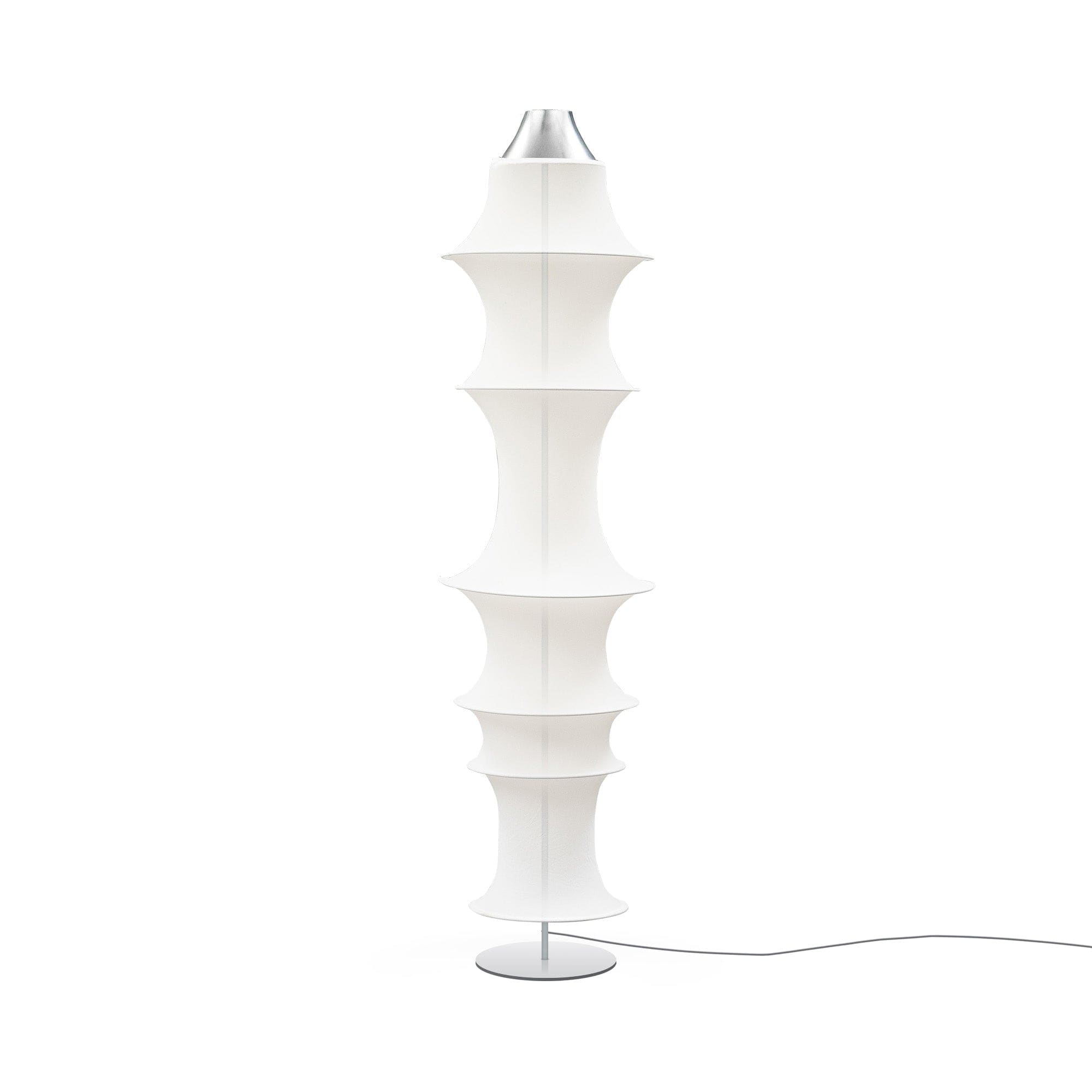 Modern Minimalism Floor Lamp in Fabric and Iron for Living Room or Bedroom - Lamps