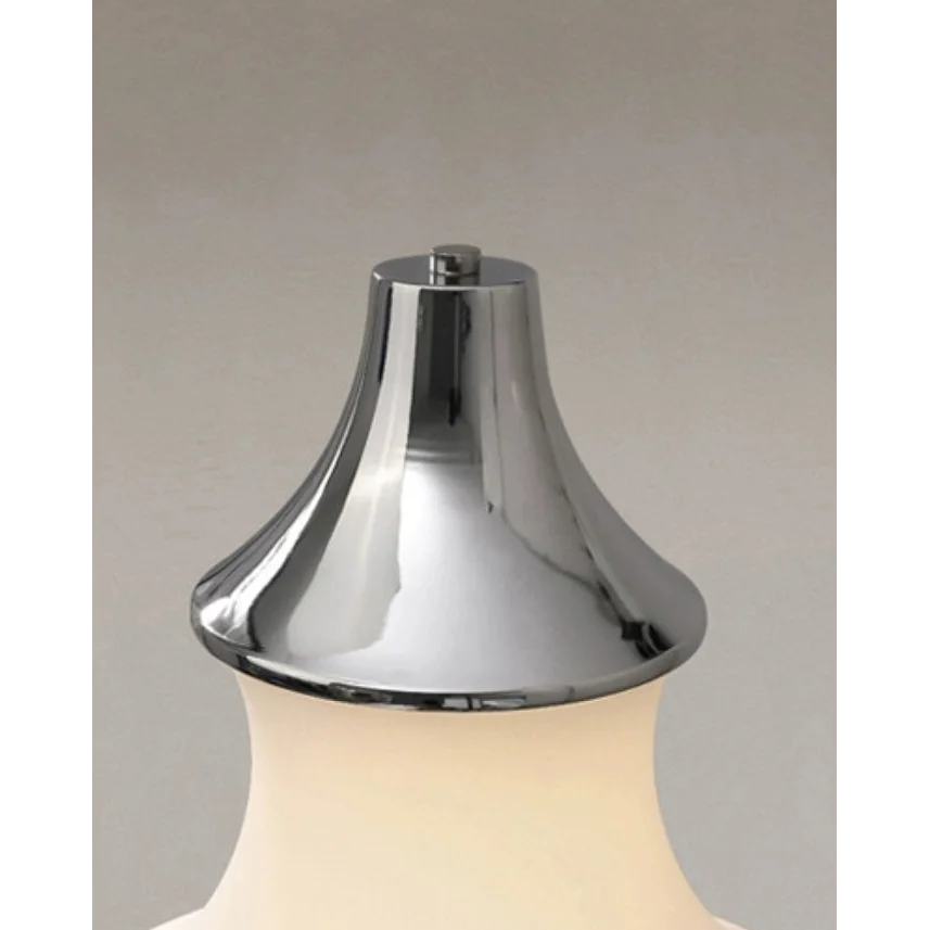 Fabric & Iron Table Lamp | Modern Minimalist Desk or Bedside Lighting